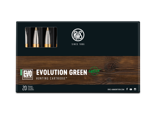 RWS Evolution Green riflepatroner Miljøvennlig kule fra RWS