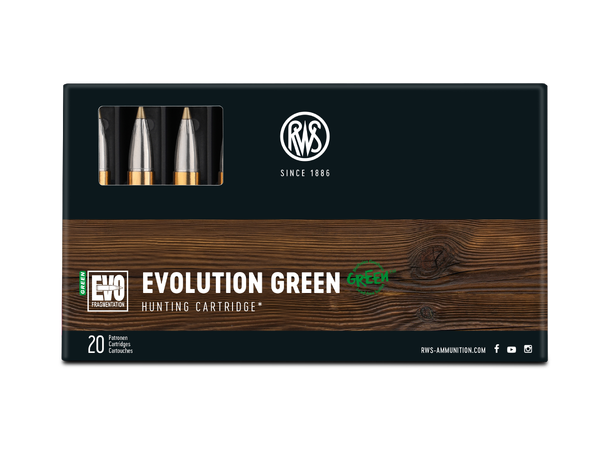 RWS Evolution Green riflepatroner Miljøvennlig kule fra RWS 