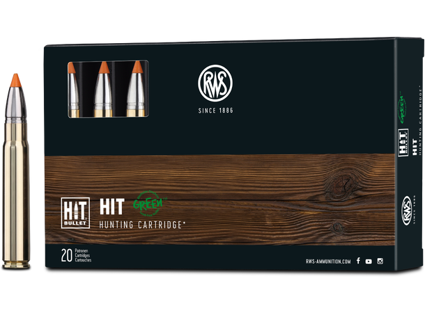 RWS HIT 9,3X62 16,2 g/250 gr Homogen kule fra RWS 
