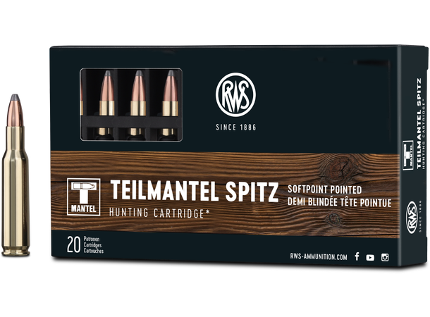 RWS Soft Point 222 REM 3,2g/50 gr Tradisjonell blykule fra RWS 