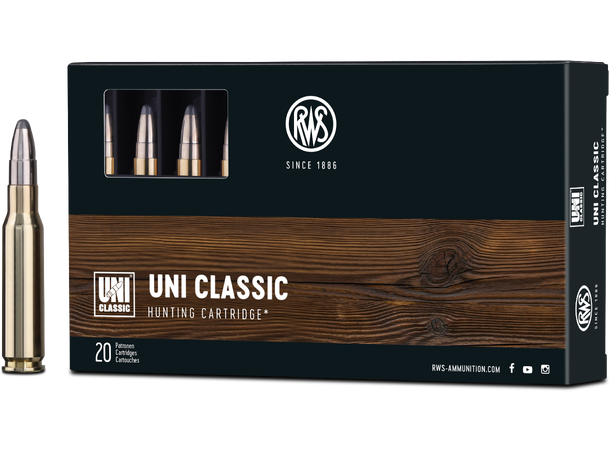 RWS Uni Classic 308 WIN 11,7g/180 gr Blykule til storvilt og større dyr 