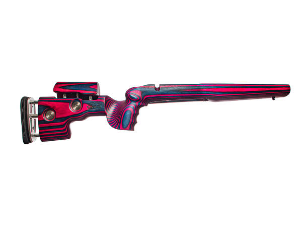 GRS Sporter Browning X-Bolt SA Pink/Blue Bjørkelaminat, ca. 1380g, 76cm