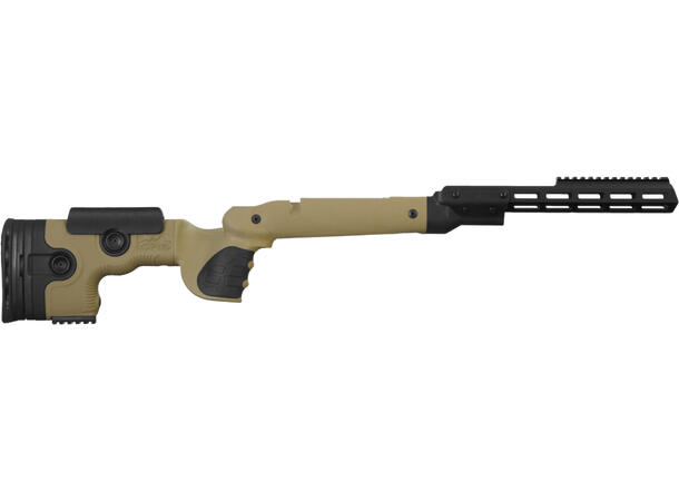 GRS Warg Bergara B14 LA Brown Forsterket glassfiberskjefte, ca. 1350 g 