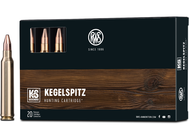RWS Cone Point 300 WIN MAG 10,7g/165 gr Blykule med mekanisk blylås 