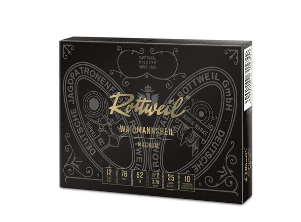 Rottweil Magnum 12/76 US2 52g Blypatron spesielt egnet til småviltjakt 