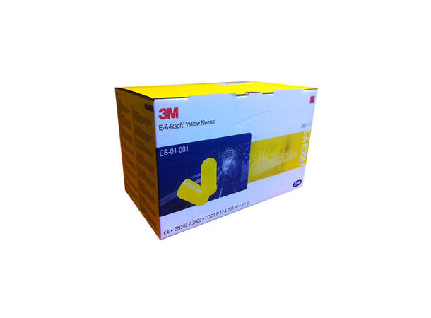 Ørepropper 3M Peltor Soft Yellow Neon Pose med 5 par, SNR 36 dB