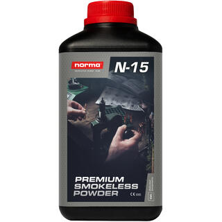 Norma 15 Krutt 1 kg Skytterlagskrutt, 1 kartong a 10 bokser
