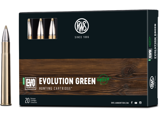 RWS Evo Green 9,3x74R 11,9g/184gr Miljøvennlig kule fra RWS 