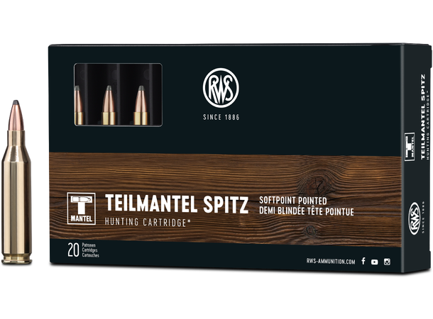 RWS Soft Point 243 WIN 6,5g/100gr Tradisjonell blykule fra RWS 