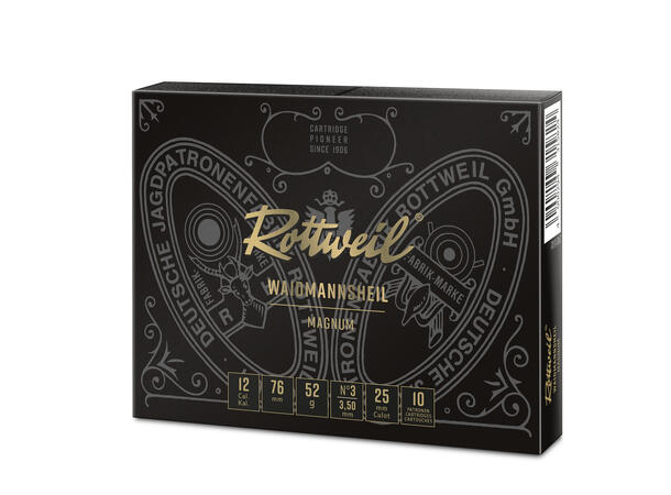 Rottweil Magnum 12/76 US3 52g Blypatron spesielt egnet til småviltjakt 