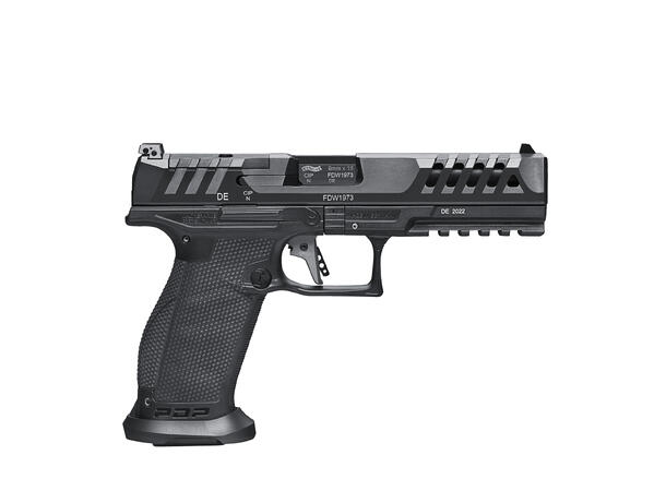 Walther PDP 5" Match Polymer Kaliber 9mm, 763 gram, løpslengde 5" 