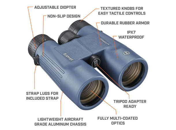 Bushnell H2O Dark Blue 8x42 Vanntett håndkikkert 