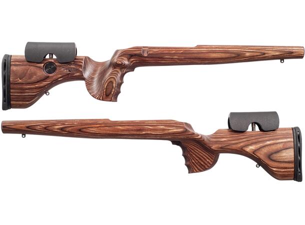 GRS Hunter Light Weatherby Vang SA Brown Bjørkelaminat, ca. 1040g, 71,5cm 