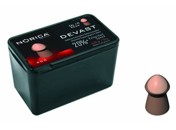 Norica Devast Luftkuler 4,5mm 400stk/boks, Vekt 0,70g/10,0gr 