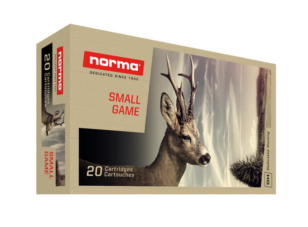 Norma V-MAX Norma Hylse med Hornady V-MAX Kule 