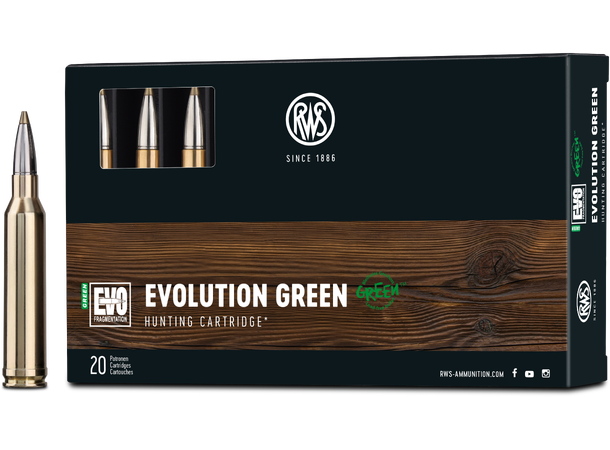 RWS Evo Green 7MM REM MAG 8,2g/127 Miljøvennlig kule fra RWS 