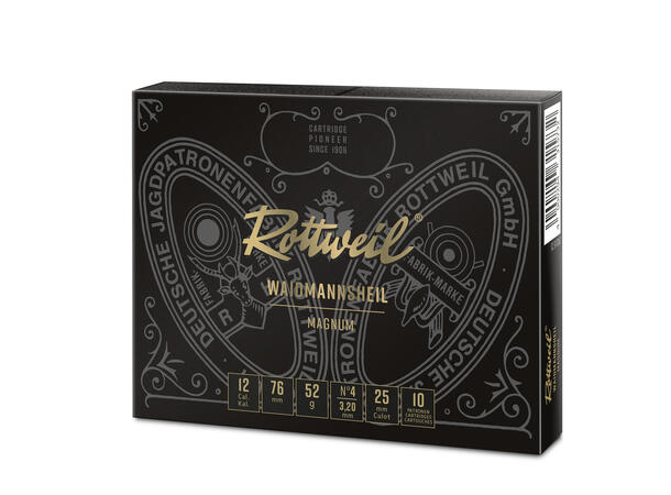Rottweil Magnum 12/76 US4 52g Blypatron spesielt egnet til småviltjakt 