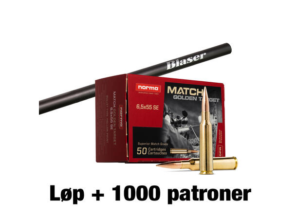 Blaser 200 STR løp 70 cm + 1000 GT Pakketilbud Blaser løp og Golden Target 