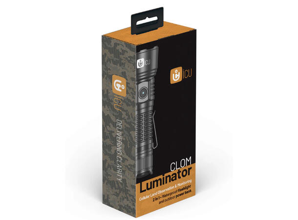 ICU Lommelykt LED inkl. 18650 batteri 2 i 1 lommelykt 