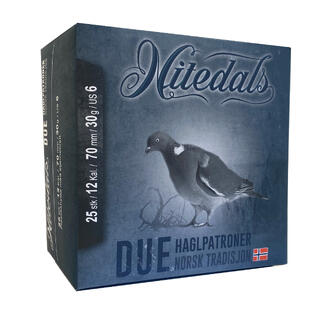 Nitedals Due 12/70 US6 30 g Blypatron spesielt egnet til duejakt