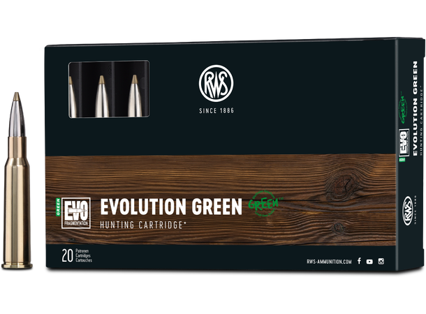 RWS Evo Green 7X57R 8,2g/127gr Miljøvennlig kule fra RWS