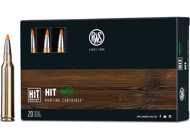 RWS HIT 7MM REM MAG 9,1g/140gr Homogen kule fra RWS