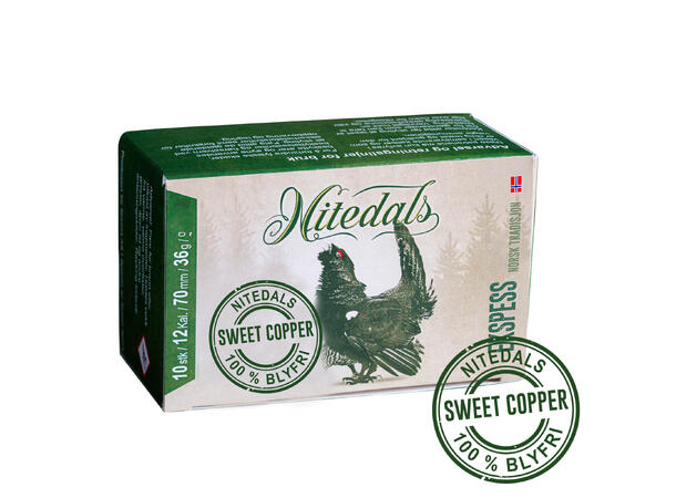 Nitedals Ekspress Sweet Copper 12/70 36g Godt egnet til småviltjakt 