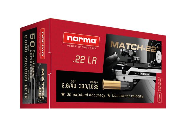 .22LR Norma Match LOT 60LU21 Tidligere Norma 2 