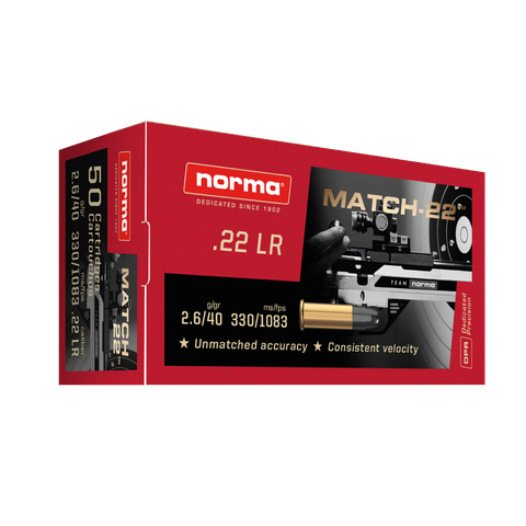.22LR Norma Match LOT 49MV22 God mengdetreningspatron