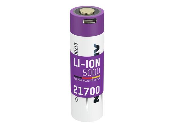 Ansmann Oppladbart batteri 21700 Li-Ion Ansmann, 5000 mAh, 18 Wh, 3,6 V 