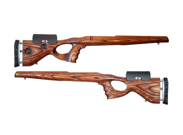 GRS Thumbhole Mauser M98 Orange/Black Komfortabel, presis og enkel å justere 