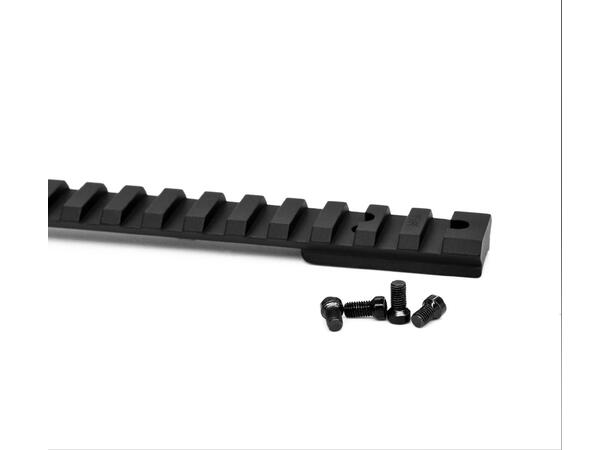 Warne Vapor Base Tactical Sort/Matte Tactical Skinne Weaver/Picatinny, Alumi 