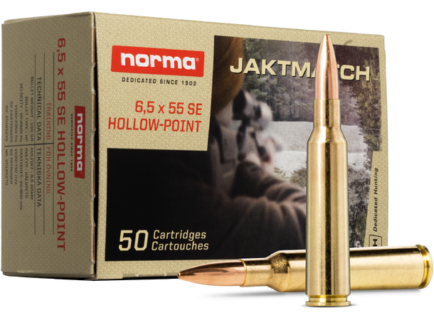 Norma Jaktmatch 6,5X55 100gr / 6,5g Helmantel trening og jaktammunisjon
