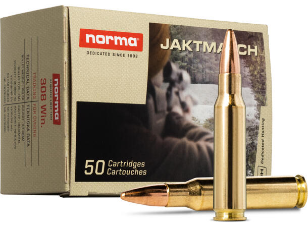 Norma Jaktmatch 270 Win 130gr / 8,4g Helmantel trening og jaktammunisjon