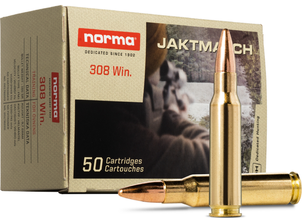 Norma Jaktmatch 308 Win 150gr / 9,7g Helmantel trening og jaktammunisjon