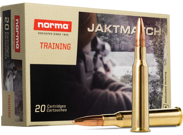 Norma Jaktmatch 22-250 Rem 55gr / 3,6g Helmantel trening og jaktammunisjon 