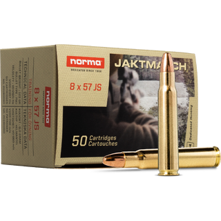 Norma Jaktmatch 8X57 JS 124gr / 8,0g Helmantel trening og jaktammunisjon