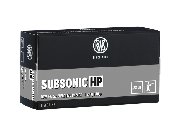 RWS Subsonic HP .22LR Salongpatron med lavt støynivå 