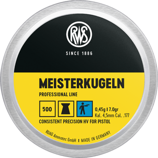 RWS Luftkuler Pistol 4,5mm Meisterkugeln RWS Proff Line, 500stk, 0,45g/7,0gr