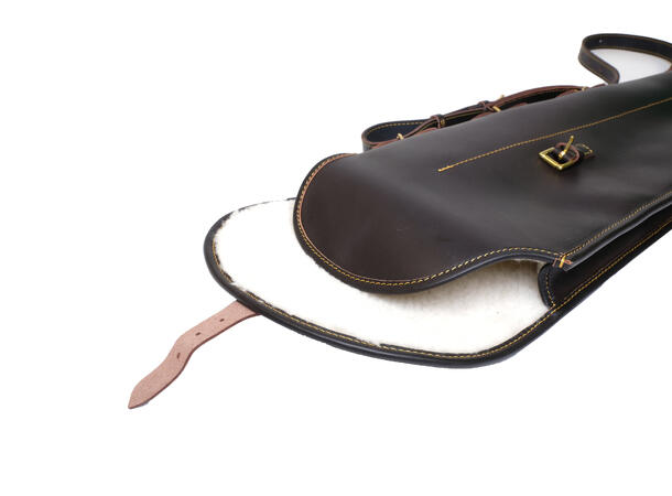 Nitedals haglefutteral kort 80 cm Futteral i lær for delbar hagle 