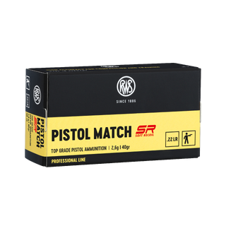 RWS Pistol Match SR .22LR Pistolpatron med lav rekyl